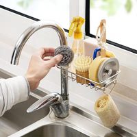 Support de rangement pour éponge en acier