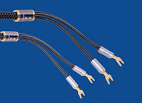 RASANTEK Câble haut-parleur HIFI plaqué or avec connecteur Spade, câble audio OFC Audiophile 1/2/3/4/5M pour système de cinéma maison