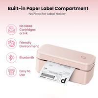 Imprimante d'étiquettes thermiques directes OEM/ODM 4 pouces 4x6 Noir et Blanc pour codes-barres d'expédition et bons de livraison, connectivité USB et Bluetooth, en stock