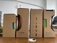 Tasses à café réutilisables, avec couvercles et paille, carrés en plastique à couleur changeante, de grande taille 16 oz, vente en gros, logo personnalisé