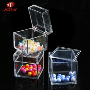 claro grande pequeño plexiglás cajas <span class=keywords><strong>de</strong></span> embalaje rectángulo cuadrado acrílico caja <span class=keywords><strong>de</strong></span> almacenamiento con tapa - Product Image 2