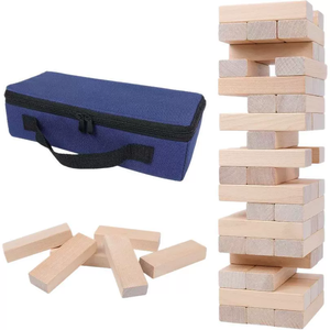 Bằng Gỗ Nhào lộn Tháp Trò Chơi Câu Đố Với Hộp Lưu Trữ Khối Cân Bằng Ngăn Xếp Trò Chơi Hội Đồng Quản Trị - Product Image 3