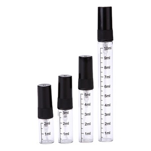 Chai Xịt Thủy Tinh nóng 2ml 3ml 5ml <span class=keywords><strong>10ml</strong></span> vít phun nhựa màu đen trắng - Product Image 4