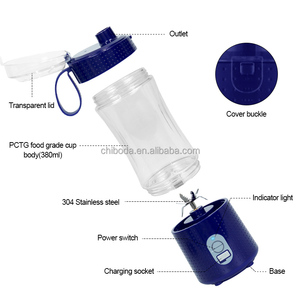 Nouveauté : Mixeur portable USB rechargeable 380 ml, grande autonomie, puissance élevée, idéal pour la maison, la voiture et l'hôtel - Product Image 3
