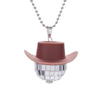 1970s Disco Ball Colliers Disco Party Favor Rose Cowboy Hat Disco Ball Collier pour Bachelorette Party Décoration