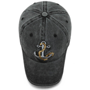 Gorra de béisbol con protección solar común vaquera lavada bordada a la moda Primavera Verano al por mayor hebilla de metal para uso exterior unisex - Product Image 6