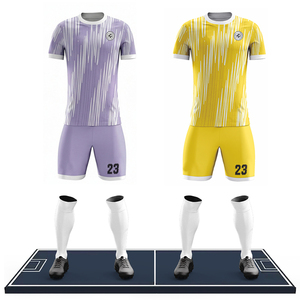 Nouveau style de maillot de football personnalisé à séchage rapide, 100% polyester, tenue d'entraînement de football, ensemble complet de maillots pour le football - Product Image 6