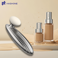 HASHONE Éponge de beauté à vibration électrique, fond de teint, poudre à 5 vitesses, applicateur de maquillage électrique à double usage humide et sec