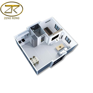 Casas Modulares Expandibles Personalizadas de 20 pies <span class=keywords><strong>y</strong></span> 40 pies, Casa Contenedor Plegable de Acero Prefabricado, Villa Habitable Hecha en China con Panel Sándwich - Product Image 6