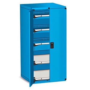 Fami Master Key Comfort <b>Drawer</b> Cabinet 36X36 3 <b>Drawers</b> 714x751x1500 Mm Grayish White Ral9002 <b>Tool</b> Storage - Product Image 2