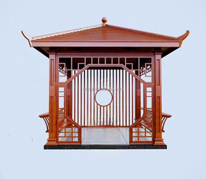 Pátio residencial Paisagem Corredor Metal Aluminum Alloy Frame Park Pavilion