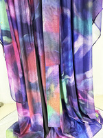 Robe longue élégante en mousseline de soie imprimée fleurs XXL 2025 pour femme, style soirée chic pour les vacances à la plage, Abaya