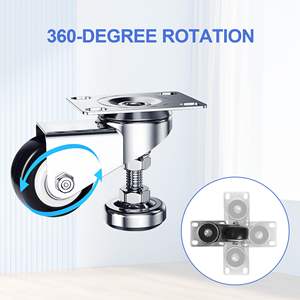 Horizontale Rollkarte Forma universaler Rad <span class=keywords><strong>3</strong></span> Zoll Stütze Fußzubehör Rad Schwerlast-Rollkarren - Product Image 4