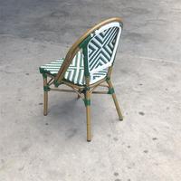 Ensemble de chaises de jardin modernes pour l'extérieur Conception de parc de vignes en métal pour café-restaurant Vacances Campagne Vent Villa Utilisation