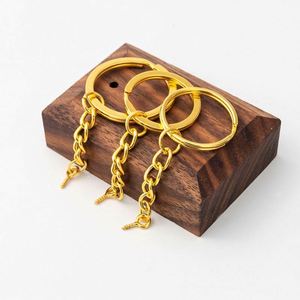25 28 30mm Schraubstift-Schlüsselringe im Großpack, Schraubösen-Schlüsselanhänger, Schlüsselringe zum Aufhängen, Schafaugen-Schrauben, goldene Schlüsselanhänger, Schmuckzubehör - Product Image 6