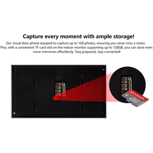 Video Interphone Video intercom <span class=keywords><strong>VDP</strong></span> với bộ nhớ hình ảnh và phát hiện chuyển động - Product Image 5
