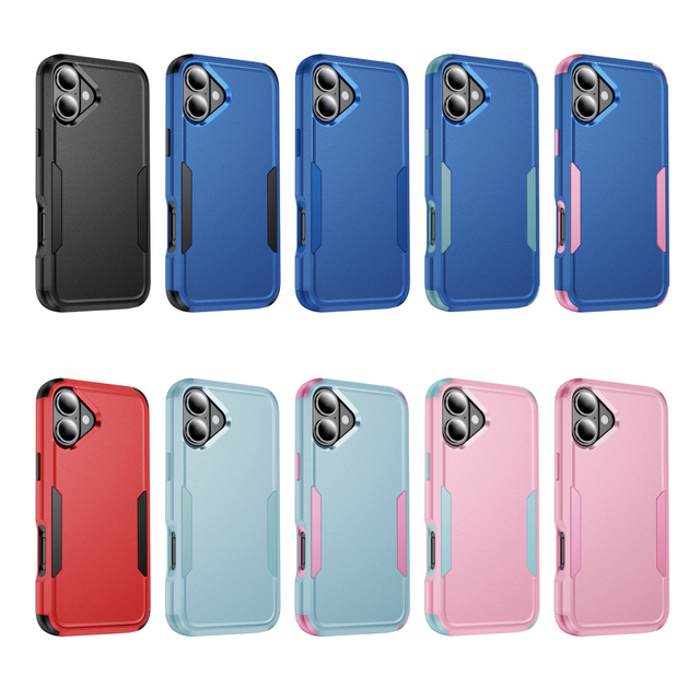 For iPhone 16 14 Plus Shockproof Rugged Protection Armor Heavy Duty 3-Layer Durable Hybrid Cover Case for iPhone 15 13 12Pro Max