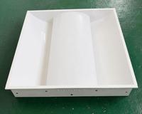 Luminaires à persiennes paraboliques doubles pour tubes T8, 2x9W, 3x9W, type persienne, luminaires fluorescents, panneau 595*595