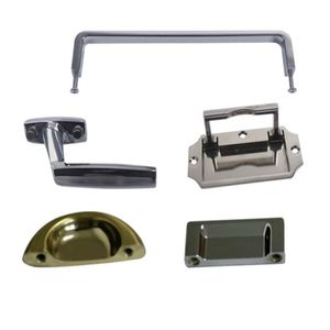 YF Pièces moulées sous pression pour tuyauterie sanitaire, plomberie, zinc, aluminium, chromé, ferme-porte, barre anti-panique, charnière, loquet pivotant, boulon, OEM ISO - Product Image 2