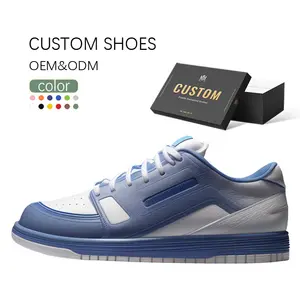 OEM Baskets basses authentiques Grain Lichi en cuir véritable avec logo personnalisé Baskets personnalisées décontractées pour hommes Chaussures de créateurs personnalisées pour hommes