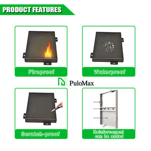 Panneau de façades en alliage d'aluminium perforé imperméable à l'eau en usine revêtement mural résistant au feu pour les murs rideaux d'hôpital extérieur de villa - Product Image 4