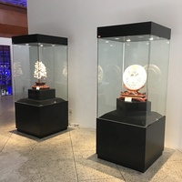 Taille personnalisée et couleur Show Case bijoux Curio Rock Showroom couteau guitare montre vitrine vitrine en verre pour Collection avec des lumières