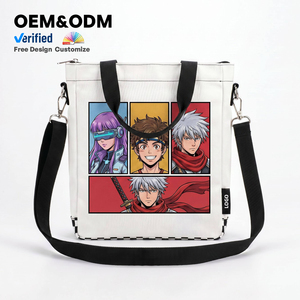 กระเป๋าผ้าแคนวาส Ujoy Gift <span class=keywords><strong>ล</strong></span>ดรา<span class=keywords><strong>ค</strong></span>า<span class=keywords><strong>พ</strong></span>ิเศษ <span class=keywords><strong>พ</strong></span>ิม<span class=keywords><strong>พ</strong></span>์ลายอนิเมะตามสั่ง กระเป๋าช้อปปิ้งสะพายไห<span class=keywords><strong>ล</strong></span>่แบบสกรีนลายพร้อมหูหิ้วเชือก - Product Image 1