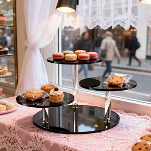 Présentoir à gâteaux de mariage en gros pour usine, support multifonctionnel d'extérieur pour buffet, rangement de dim sum pour fête d'anniversaire - Product Image 5