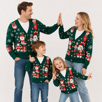Nouveaux pulls de Noël personnalisés 2026 pour hommes, femmes, familles, enfants, adultes, ensemble de pulls en tricot de Noël à motifs de dessins animés