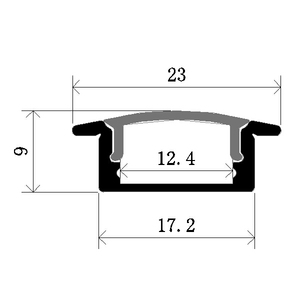 Profilé LED linéaire encastré économique pour plafond en plâtre et mur intérieur – Personnalisable - Product Image 6
