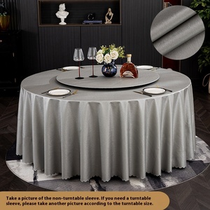 Mantel de PVC impermeable de gama alta de lujo azul Diseño moderno de tocadiscos para uso en hoteles y restaurantes de bodas al aire libre - Product Image 4
