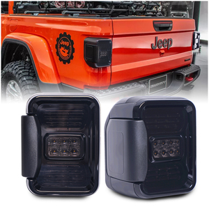 2 Luces Traseras Ahumadas con Luz de Reversa Blanca, Luz de Freno Trasera Roja, Luz de Giro para <span class=keywords><strong>Jeep</strong></span> Gladiator Jt 2020 <span class=keywords><strong>2021</strong></span> - Product Image 4