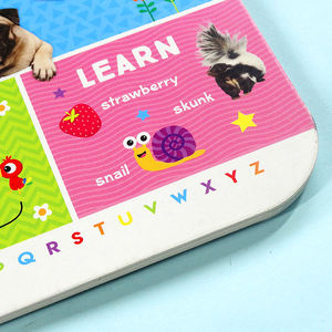 Libro de mesa de actividades reutilizable para niños y niñas, libro de aprendizaje en inglés de diseño personalizado fácil de limpiar - Product Image 5