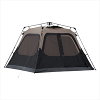 Carpa Ultraligera Plegable para 4 Personas, Carpa Impermeable para Acampar al Aire Libre en Familia, Equipo de Campamento Resistente al Viento con Ventanas de Malla