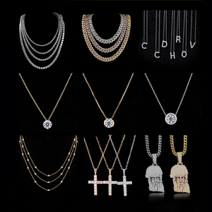 สร้อยคอจี้เพชรสีทองและสีเหลืองทอง18K 1มม. ทรงกลม HPHT CVD ห้องปฏิบัติการปลูกเพชร40 + 5ซม. จี้สร้อยคอ - Product Image 4