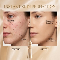 Fond de Teint Liquide Hydratant Longue Durée, Contrôle du Sébum, Respectueux de la Peau, Effet Correcteur Imperméable 24h, Personnalisable