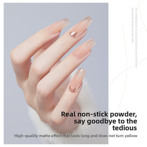 Top Coat Mat Russe Sans Poudre, Longue Durée, Base Coat Forte, Usage Professionnel, Gel à Ongles Fonctionnel à Polymérisation Rapide - Product Image 4