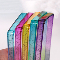 Pelindung Kartu Graded Double Panel Mix Gradient Color Glitter TPU 35pt, Pelindung Bumper, Stok Kartu PSAGraded Guard