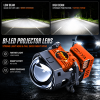 Projecteur Bi-LED 3 pouces pour rénovation de phares, ajustement universel, feux de croisement et de route, H4 H7 9005 9006, 12V 6000K, Phare VAHID MS Pro 85W