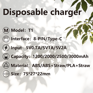 Chargeur jetable pour téléphone portable 3000mAh, échantillons gratuits, banque d'alimentation miniature à usage unique pour restaurants - Product Image 6