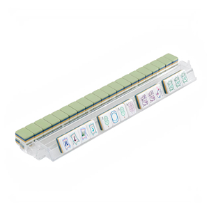 Juego de Mahjong Americano Country Club, 160 Fichas Acrílicas de 4 Capas Grabadas con Diseño de Flor de <span class=keywords><strong>Ciruelo</strong></span>, Tapete de Lujo Charleston, Regalo con Fichas Jokers - Product Image 6