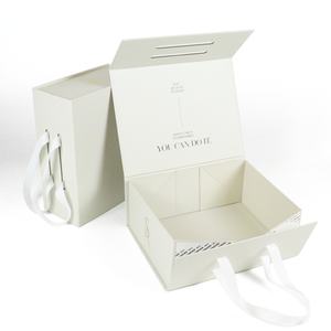 Crown Win Wedding <b>Gift</b> Eco-Friendly Matt Lamination Embossing Cardboard Carton Fold <b>Box</b> Clothing Socks <b>White</b> <b>Gift</b> Sets Ribbon - Product Image 2