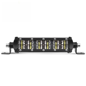 Barre lumineuse LED 6D Slim à 2 rangées, puce 3030, 6000K, 12V, 72W, 6000 lumens, montage universel, en aluminium, pour voiture - Product Image 3