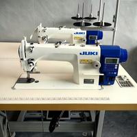 Machine à coudre industrielle à point plat JUKI DDL-7000A, point noué à aiguille simple, coupe-fil automatique avec LED pour vêtements