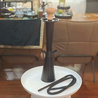 Chicha portable noire à taille fine en acrylique, vendue directement par l'usine, ensemble complet et économique