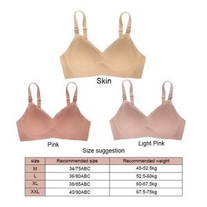 Ön açık dikişsiz emzirme hemşirelik sutyen ile ped kadın uyku emzirme süveteri hemşirelik sütyen - Product Image 6