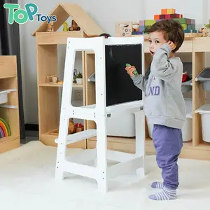 Монтессори, стоящая, обучающая башня с доской, лестница, деревянное складное кухонное кресло-помощник, лестница для малышей