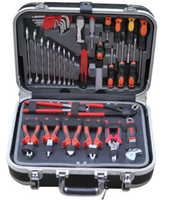 Ensemble d'outils 131 pièces en ABS et aluminium, jeu de clés à douilles, jeu de pinces Drive Master de haute qualité avec cliquets, outil à main
