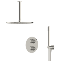 Ensemble de douche thermostatique en laiton brossé nickel Watermark WRAS CE OEM, ensembles de salle de bain complets
