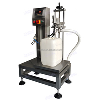 Machine de remplissage semi-automatique pour seaux, fûts, barils, liquides, eau, huile, produits chimiques, 1L, gallon, 5L, gallon, 25L, avec pesage